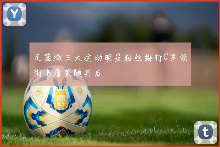 足篮橄三大运动明星粉丝排行C罗领衔老詹紧随其后